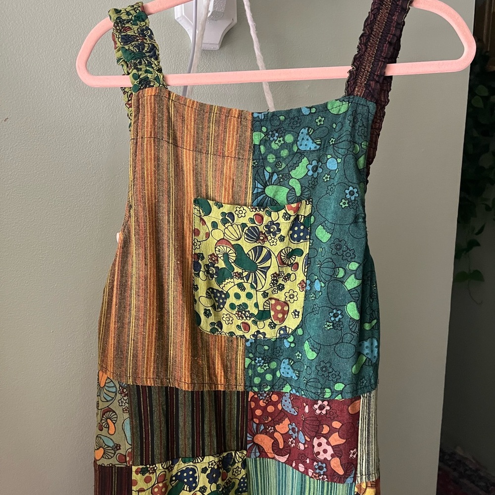 Colorful Patchwork jumpsuit with pockets - image 1